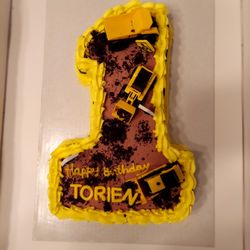 First birthday (construction themed)