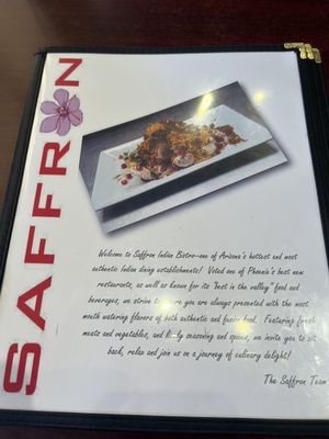 Menu photo 1 Saffron Indian Bistro Glendale, AZ