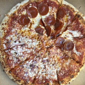 IL Primo Pizza & Wings - Half onion half pepperoni pizza - Pizza Near Me - North Port, Florida
