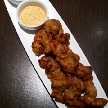 Guru - Chicken 170: chickpea breaded with a dijon sauce & chili cilantro sauce. - Indian Near Me - Edmonton, Alberta