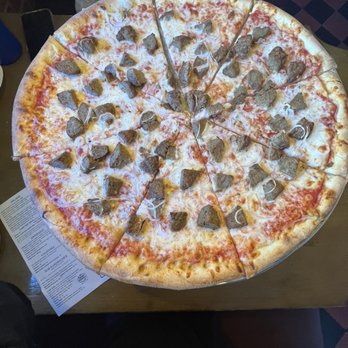 Home Slice Pizza - meatball and onion pizza - Pizza Near Me - Houston, Texas