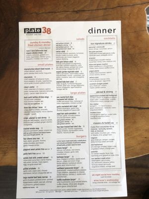 Menu photo 6 Plate 38 Pasadena, CA