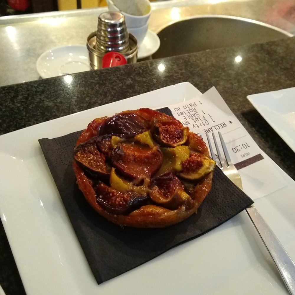 A fig tart -- my favorite pastry that I've ever tried, hands down.