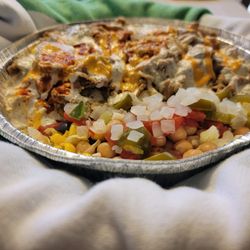 The Halal Stop - Gyro on Rice.