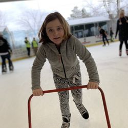 The Classic Rink - First skate of the year, sometimes you need a little help for balance.