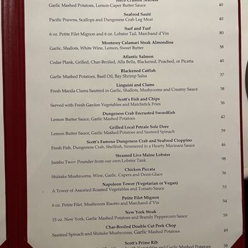 Scott's Seafood - 2023 menu - Seafood Near Me - Oakland, California Scott's Seafood - 2023 menu - Seafood Near Me - Oakland, California
