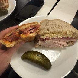 Half S&P regular and Mel sandwich