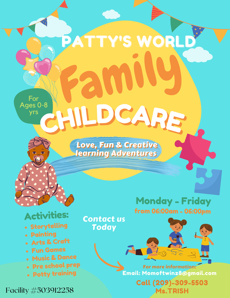 Pattysworld Family Childcare - childcare center in Modesto, CA