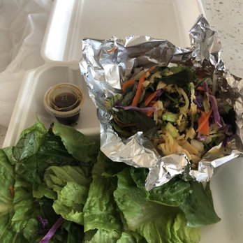 Saigon District Restaurant Presotea - "Lettuce wrap" but with cut romaine and terrible chicken mixture - Vietnamese Near Me - Huntington Beach, California Saigon District Restaurant Presotea - "Lettuce wrap" but with cut romaine and terrible chicken mixture - Vietnamese Near Me - Huntington Beach, California