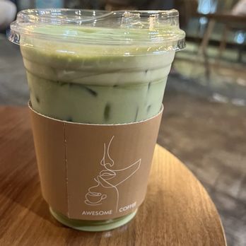 Awesome Coffee - Matcha Latte   @hybrideater - Ice Cream & Frozen Yogurt Near Me - Los Angeles, California