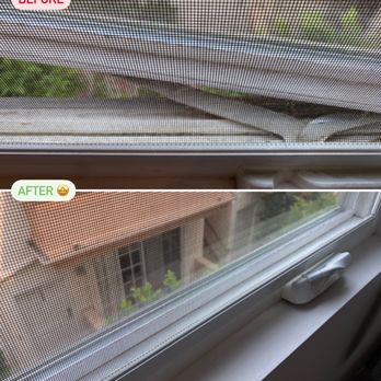 Instant Clean Windows - Bedroom windows before & after - Window Washing Near Me