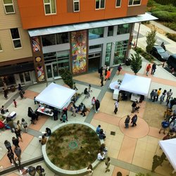 Plaza Roberto Maestas Food Court - Bird eye view of Business Opportunity Center Food Vendors.