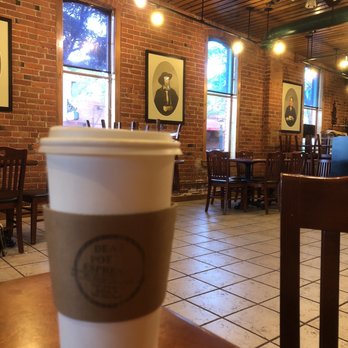Dead Poet's Espresso - Large Red Eye (drip brew & espresso). - Cafes Near Me - Moline, Illinois