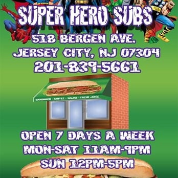Super Hero Subs - Come to visit us where everyone is family - Sandwiches Near Me - Jersey City, New Jersey Super Hero Subs - Come to visit us where everyone is family - Sandwiches Near Me - Jersey City, New Jersey