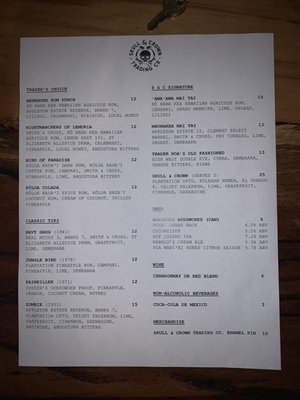 Menu photo 5 Skull & Crown Trading Honolulu, HI Menu photo 5 Skull & Crown Trading Honolulu, HI
