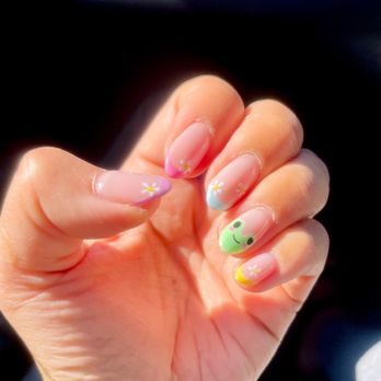 Pure Nails & Beauty - One week later nails by Saori - Nail Salons Near Me - Honolulu, Hawaii Pure Nails & Beauty - One week later nails by Saori - Nail Salons Near Me - Honolulu, Hawaii