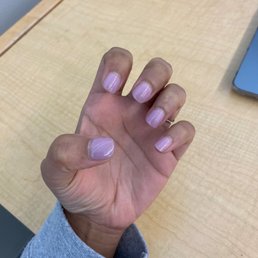 Short pink nails Short pink nails