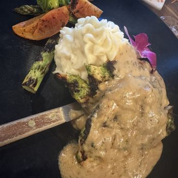 Sur at The Barnyard - Chicken Marsala - very pleased with this! - New American Near Me - Carmel, California Sur at The Barnyard - Chicken Marsala - very pleased with this! - New American Near Me - Carmel, California