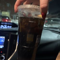 McDonald's - Here is my drink that was half empty when she gave it to me