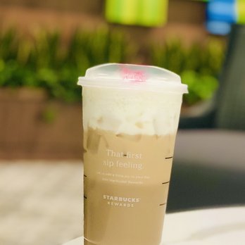 Starbucks - Iced Toffee Nut Chai Latte with Sweet Cream. - Coffee & Tea Near Me - Jacksonville, Florida Starbucks - Iced Toffee Nut Chai Latte with Sweet Cream. - Coffee & Tea Near Me - Jacksonville, Florida