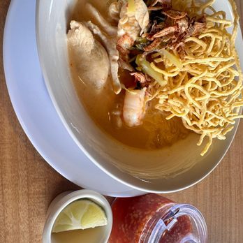 Thai Smile Kitchen - a bowl of noodles and a drink - Thai Near Me - Colorado Springs, Colorado Thai Smile Kitchen - a bowl of noodles and a drink - Thai Near Me - Colorado Springs, Colorado