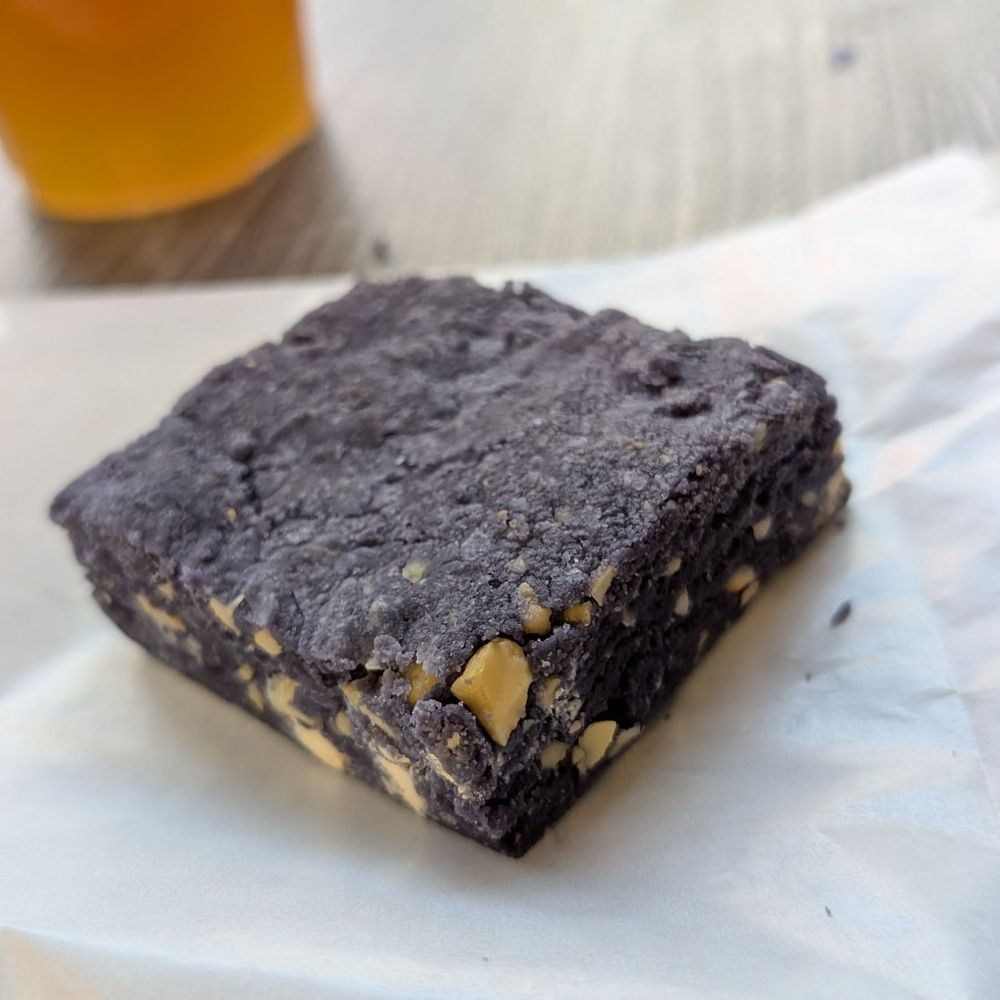Cafe 86 - Ube cashew brownie - Desserts Near Me - Tustin, California