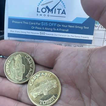 Lomita Smog - Cheap, Efficient, Fast, Easy + 2 Gold Coins (Car Wash). - Smog Check Stations Near Me - Lomita, California