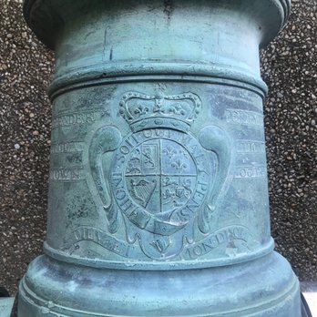 Yorktown Battlefield - Close up of an insignia on a canon from the surrendered British arms. - Landmarks & Historical Buildings Near Me - Yorktown, Virginia Yorktown Battlefield - Close up of an insignia on a canon from the surrendered British arms. - Landmarks & Historical Buildings Near Me - Yorktown, Virginia