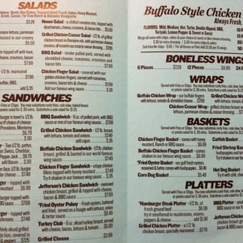 Jefferson's - Menu 2 - Burgers Near Me - Opelika, Alabama Jefferson's - Menu 2 - Burgers Near Me - Opelika, Alabama
