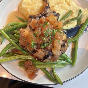 Cultivar - Sausalito - Delicious Pork Chop. Green beans were under cooked, mashed potatoes had good flavor. - New American Near Me - Sausalito, California Cultivar - Sausalito - Delicious Pork Chop. Green beans were under cooked, mashed potatoes had good flavor. - New American Near Me - Sausalito, California
