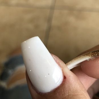 Avatar Nails Spa - glitter got into my white nail polish when and my thumb is cut.. - Nail Salons Near Me - South Hill, Washington Avatar Nails Spa - glitter got into my white nail polish when and my thumb is cut.. - Nail Salons Near Me - South Hill, Washington