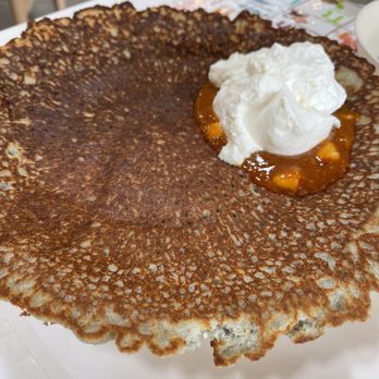Yang’s Kitchen - Cornmeal Mochi Pancake with Seasonal Compote - Asian Fusion Near Me - Alhambra, California Yang’s Kitchen - Cornmeal Mochi Pancake with Seasonal Compote - Asian Fusion Near Me - Alhambra, California