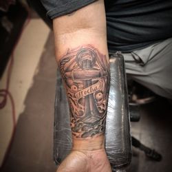 King Of Kings Tattoo Studio - A cover up done by tattoo dave