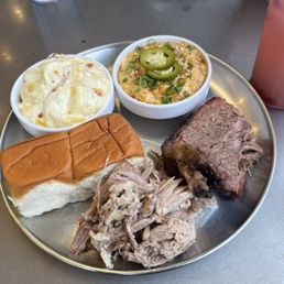 2 Meat Plate - Brisket & Pork