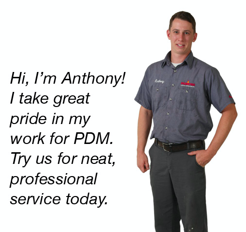 Slide of PDM Plumbing, Heating, Cooling Since 1885
