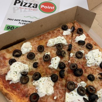 Pizza Point - Ricotta and black olive slices - Pizza Near Me - Jacksonville, Florida