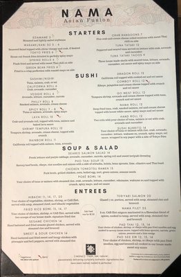Menu photo 2 Nama Carrollton, GA Menu photo 2 Nama Carrollton, GA