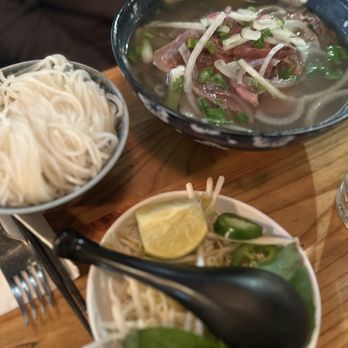 District Saigon - Pho with extra noodles - Vietnamese Near Me - Astoria, New York District Saigon - Pho with extra noodles - Vietnamese Near Me - Astoria, New York
