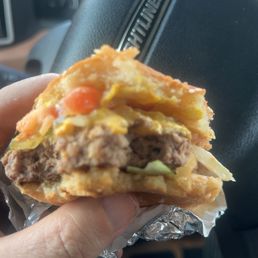 This is what's left on my second cheeseburger not One normally take pictures of my food, but this was good food. Well to stop!