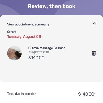 Massage Envy - Appointment summary! - Massage Near Me - Oxnard, California Massage Envy - Appointment summary! - Massage Near Me - Oxnard, California