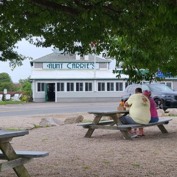Aunt Carrie's Restaurant - View from the picnic tables - Seafood Near Me - Narragansett, Rhode Island