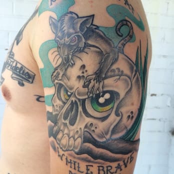 Heritage Tattoo Company - New school "Rats get fat" jammer! - Piercing Near Me - Havelock, North Carolina Heritage Tattoo Company - New school "Rats get fat" jammer! - Piercing Near Me - Havelock, North Carolina