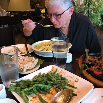 Goji Kitchen - Victoria's having coconut chicken curry. Delicious! - Asian Fusion Near Me - Santa Rosa, California