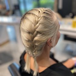 The House of Blondes by Christina Payton - Just hair my hair purified and styled.