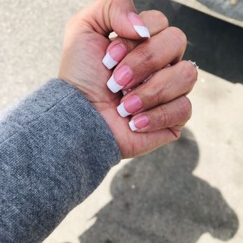 Mith's Nail Salon - Gel white tip on my natural nail. - Nail Salons Near Me - Long Beach, California Mith's Nail Salon - Gel white tip on my natural nail. - Nail Salons Near Me - Long Beach, California
