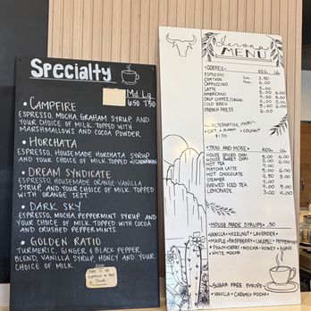 Firecreek Coffee - Drink Menu 5/2026 - Coffee & Tea Near Me - Cottonwood, Arizona