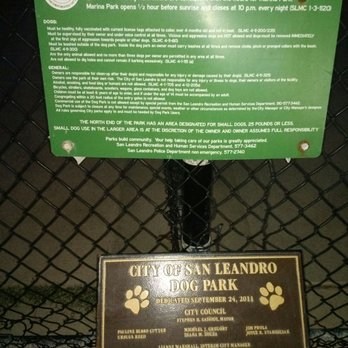 Marina Park - Dog park rules - Parks Near Me - San Leandro, California
