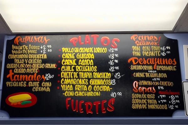 Menu photo 6 Salvadorean Bakery & Restaurant Seattle, WA Menu photo 6 Salvadorean Bakery & Restaurant Seattle, WA