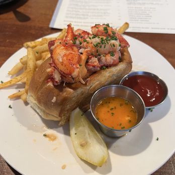 Hook & Anchor - The Lobster Roll with fries. - Seafood Near Me - Costa Mesa, California Hook & Anchor - The Lobster Roll with fries. - Seafood Near Me - Costa Mesa, California