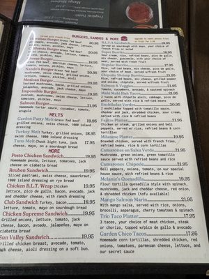 Menu photo 8 Garden Cafe San Rafael, CA